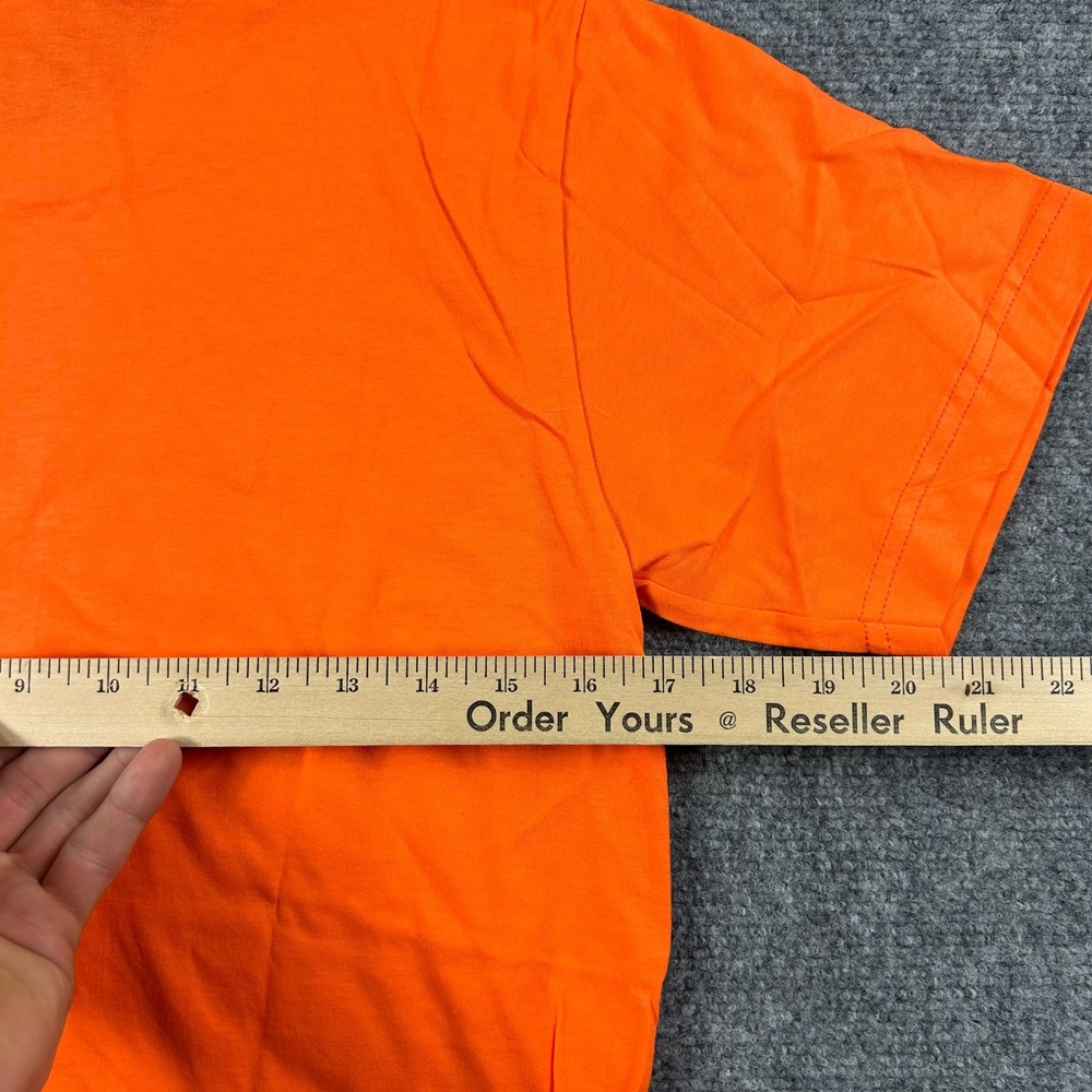 Apple T-Shirt Mens Small Orange Our Place Is Your Place Manager Employee Promo - Picture 6 of 7